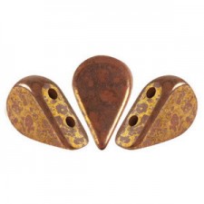Les perles par Puca® Amos beads Opaque choco bronze 13600/15496